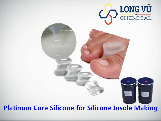 silicon bạch kim làm đế lót chân