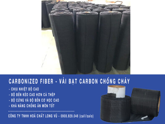vải carbon chống cháy carbonized fiber